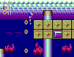 Sonic Chaos - Master System (Stage 03-Sleeping Egg Zone)