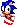 Tiny Sonic running in place