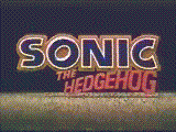 Sonic X-treme teaser, with Sonic rolling past the logo of his name
